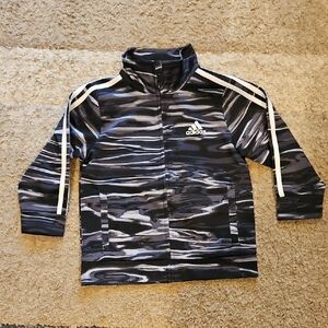 Adidas 18M Boy's Monochrome Wave Track Jacket. GUC!